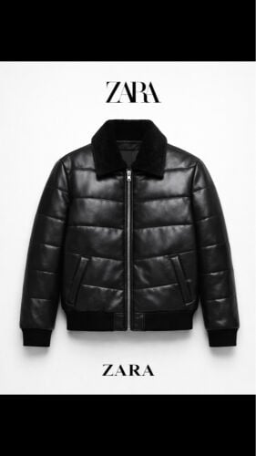 NEW BLACK LEATHER JACKET 