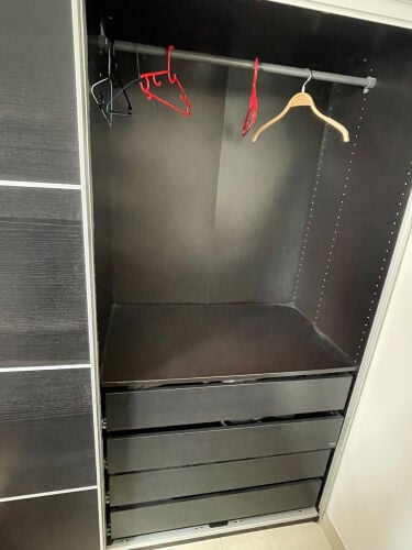 wardrobe/closet with mirror