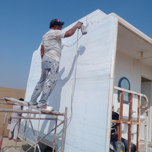 صبغ الكباين من الخارج والداخل