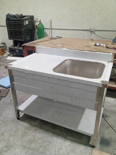 SS Single Bowl Sink Table