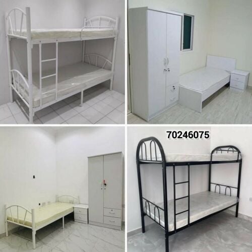 new steel single or double bed