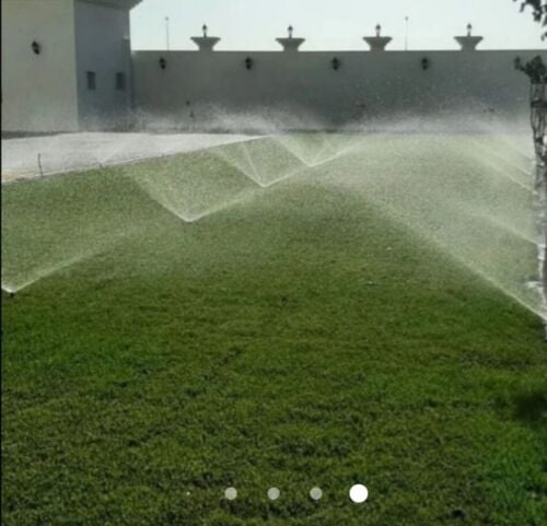 زراعه العشب وشبكات الري