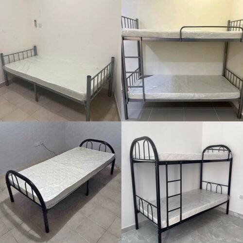 new steel single or double bed