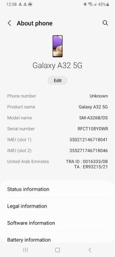 samsung A32 5g