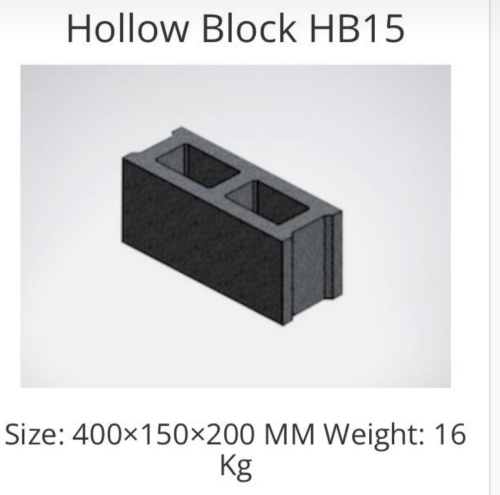 Hollow Block  interlock  Concrete