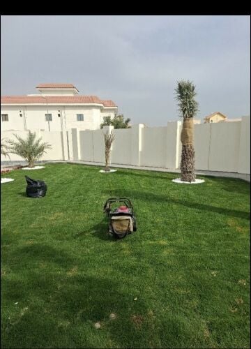 زراعه العشب الطبيعي والورود