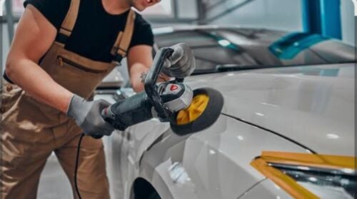 hiring car polisher and inside
