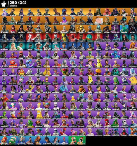 Fortnite account rare skins!!!