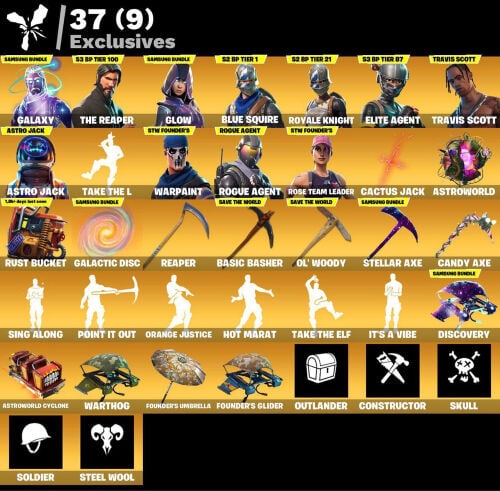Fortnite account rare skins!!!