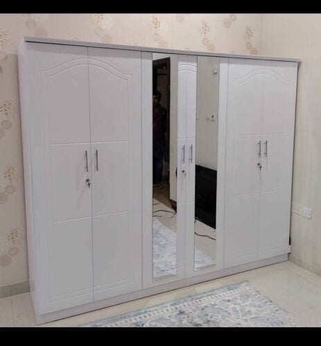 furniture items bed and cabinet