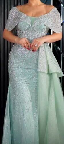 Mint green dress