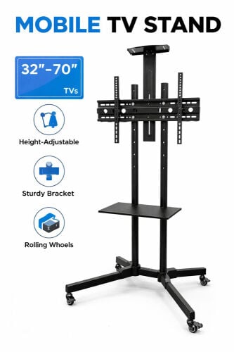 Tv stand With trolleys Portable 