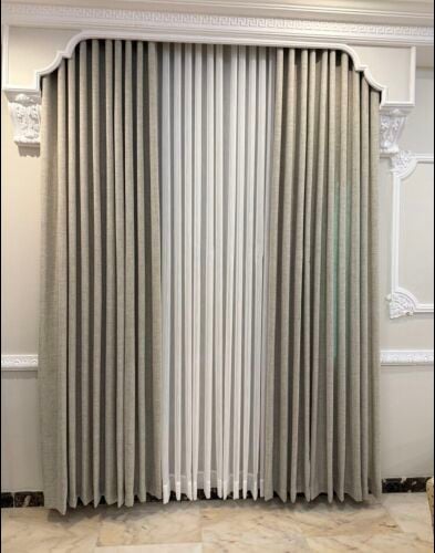 Wallpaper curtain sofa
