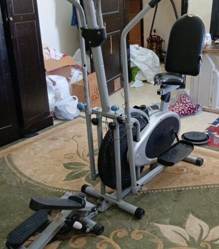 Exercise bike+ladder+stomach de..
