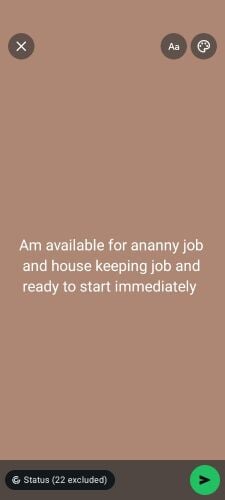 looking for ananny job