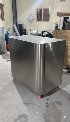 stainless steel kitchen cabinet