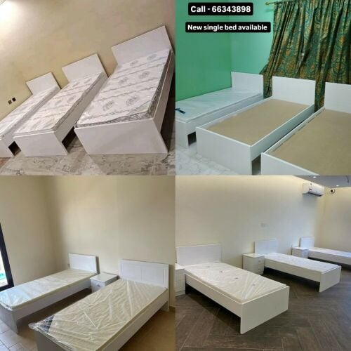 new single bed wooden / steel