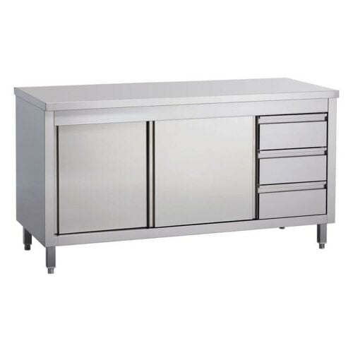 SS Cabinet with Hinged door