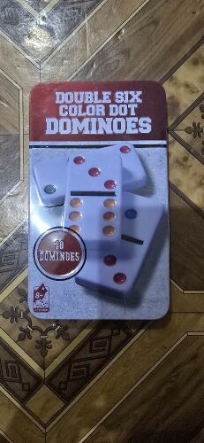 double six colour Dot Dominoes