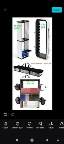 ستاند حامل اشرطة بلايستيشن 4 و 5