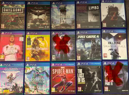 PS4 CDS - 1 CD for 45 QAR. 