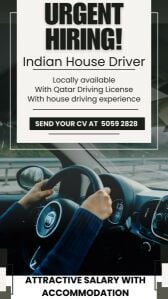 Urgent Hiring House Driver