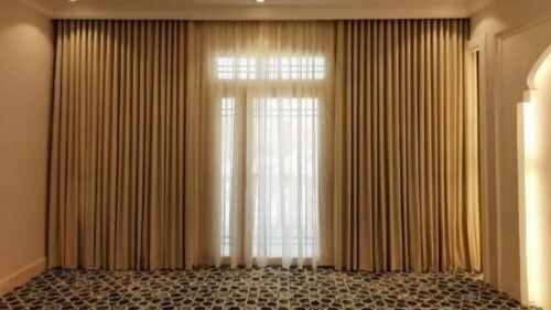 Curtain sofa make and upholstery