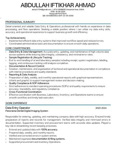 Looking for a Part time Job