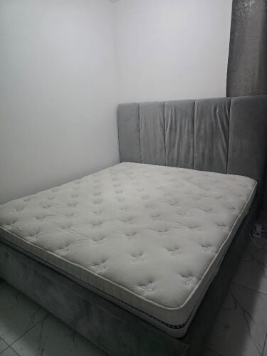 bed with mattress