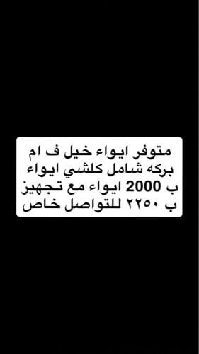 ايواء خيل 