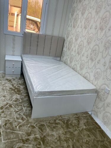Bed and with mattress