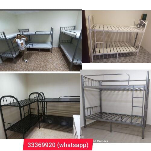 سرير مزدوج من الفولاذ (جديد)