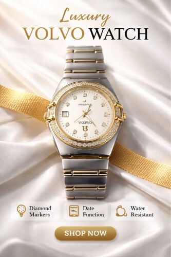 Luxury Volvo Style Watch -
