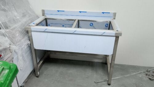SS Double Sink table