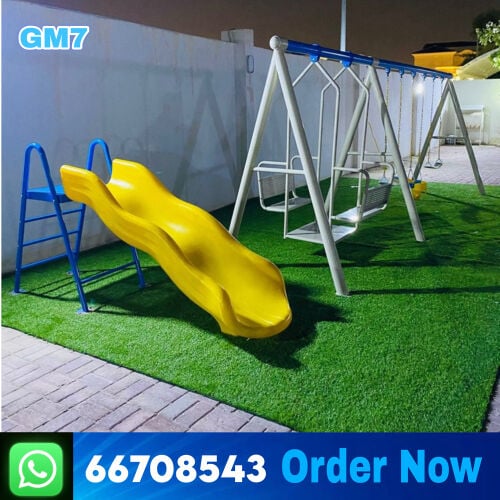outdoor playset swing and slide