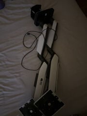 double monitor mount with rgb