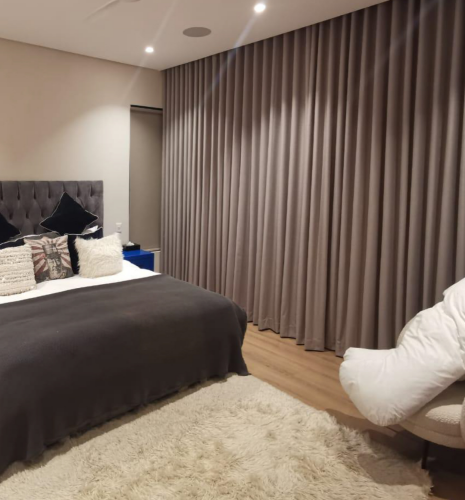 Stylish window curtains and moder