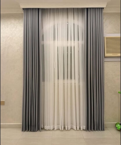 Wave curtains with blackout 