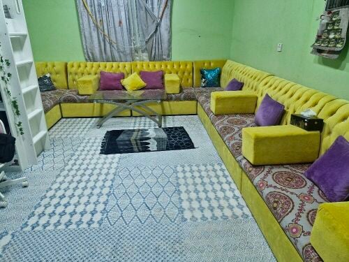 Yellow sofa set