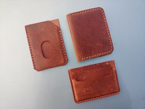 Natural leather wallet