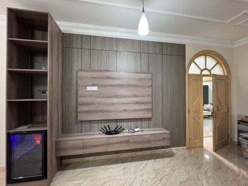 Custom TV Wall Design in DohaTra