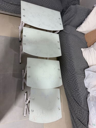 أربع طاولات صالون جلوس 