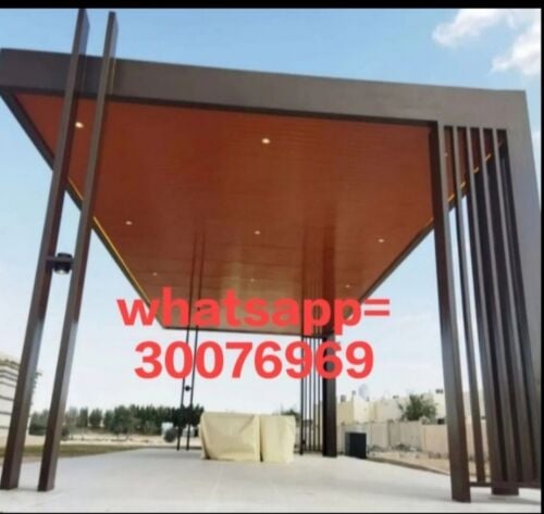 stylish pergola carshade & fence