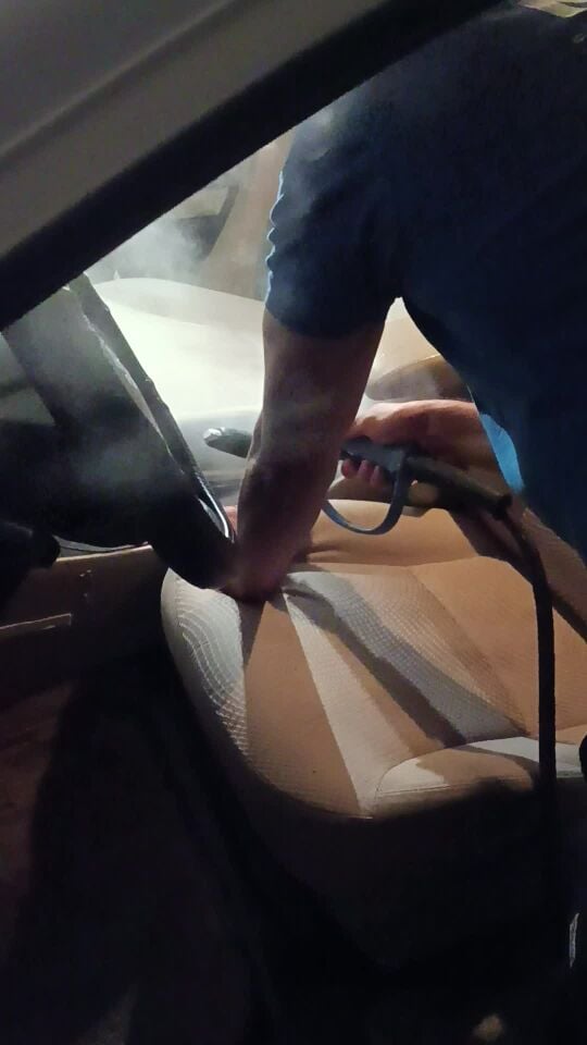 Steam seat cleaning