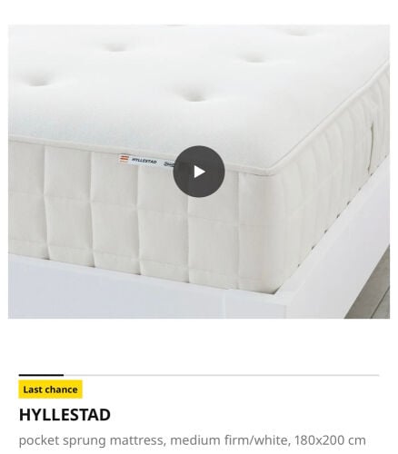 Bed & Mattress King Size 1.8x2.0m