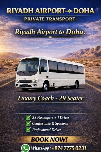 Riyadh airport to doha