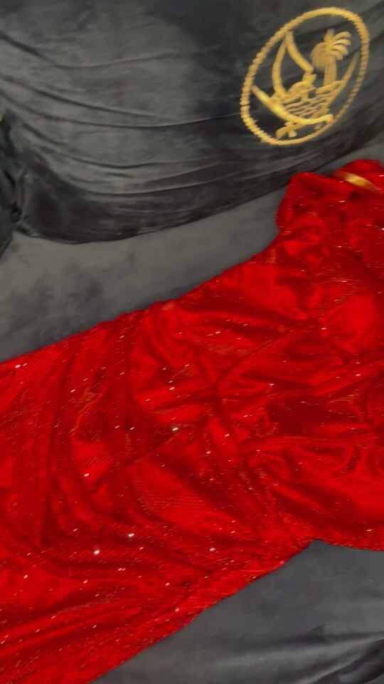 red dress