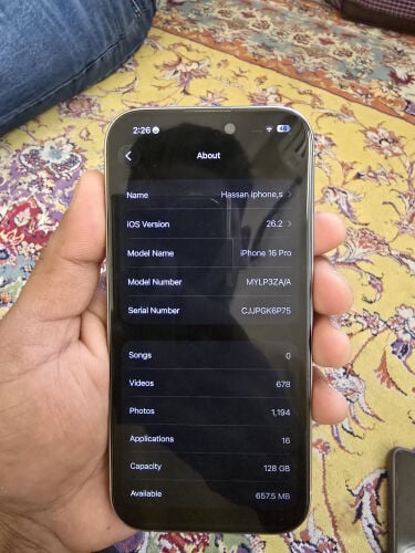 i phone 16Pro 128GB 