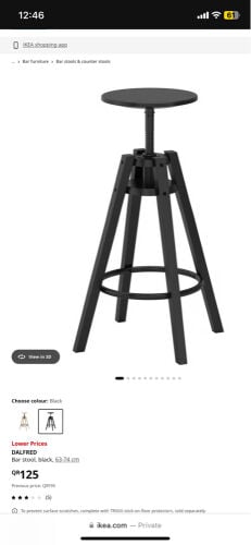 Table and 2 Bar Stool