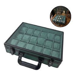 18Slots Watch Organize Top Glass